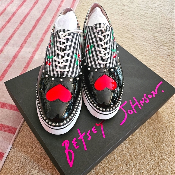 Brand new Betsey Johnson multi pattern loafers - Picture 1 of 5
